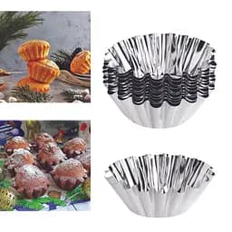 Форми для випікання кошиків кексів і тарталеток Ø верх 5, низ 3, висота 2 см (набір з 10 штук), Master Class 85161