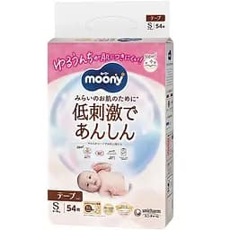 Підгузки дитячі Moony Natural S 4-8 кг 54 шт.