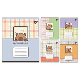 Набор тетрадей Yes Capy vibes А5, 18 листов 25 шт. (767954)