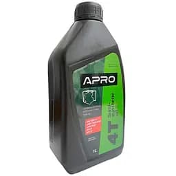 Масло для генератора и мотопомпы четырехтактное 4T Apro 1л 10W-40 полусинтетическое