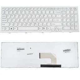 Клавіатура для ноутбука SONY (VPC-EH series) rus, white - мініатюра 2