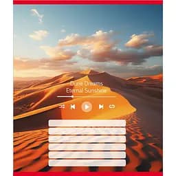 Тетрадь ученическая Мелодия природы 024-550252K-1 в линию, 18 листов