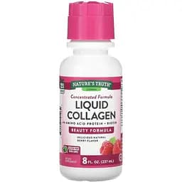 Колаген Nature's Truth Liquid Collagen з амінокислотним білком та біотином смак ягід 237 мл