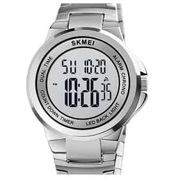 Чоловічий наручний годинник Skmei Spela на браслеті (Сріблястий)