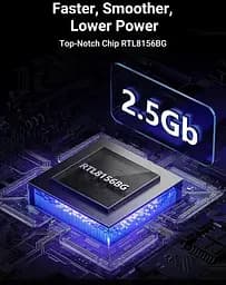 Перехідник USB 3.0 Type-A --> Ethernet RJ45 2.5Gb CM648 Ugreen чорний - мініатюра 5