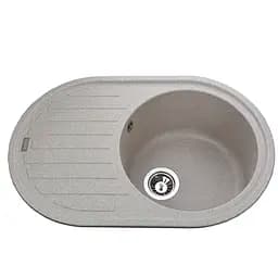 Кухонна мийка гранітна Globus Lux Ohara мигдаль 770x500мм-А0008, Терра