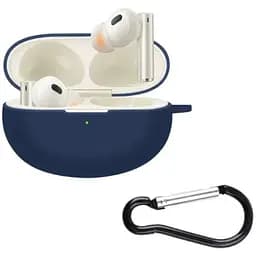 Чохол-накладка DK Silicone Candy Friendly з карабіном для Realme Buds Air 6 Pro (016473) (dark blue)