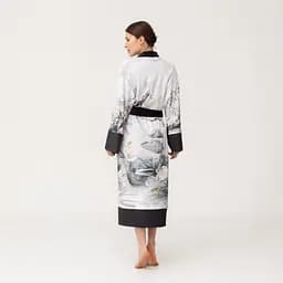 Кімоно жіноче з плюшевого велюру Kimono Inspiration 18385 L - мініатюра 5