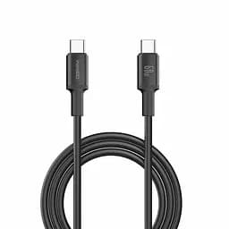 Кабель Winso Pro Type-C to Type-C 60W TPE 1,2м черный(222125B)