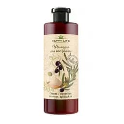 Шампунь Happy life Олива и протеины пивных дрожжей, 1 л (36937)