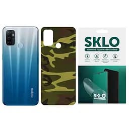 Защитная пленка SKLO Back (тыл) Camo для Oppo A73 Коричневый / Army Brown