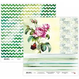 Бумага для скрапбукинга "Floral Poem" 15 двухсторонняя 30.48х30.48см 200г/м² Rosa Talent