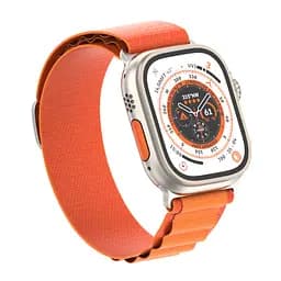 Ремінець для Apple Watch 42 (Series 11-10)/41/40/38, помаранчевий, Alpine Loop Alpina Band, тканинний поліестеровий ремінець для смарт-годин, дихаючий, для активного відпочинку та спорту, ArmorStandart (ARM64978) - мініатюра 2