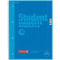 Коледж-блок Brunnen Premium А4 у клітинку 80 аркушів синій (10-679 28 133)