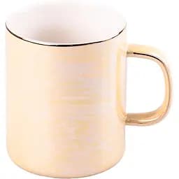 Чашка керамическая Happy Life в зеркальной глазури желтая 420 мл HPCYM0763Y