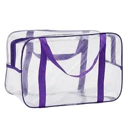 Прозора сумка в пологовий будинок розмір S 30 х 20 х 15 см (рожева)