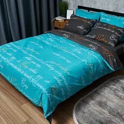 Комплект постільної білизни Moon&Star Бязь Gold Люкс Poetic Night Сімейний 160х220х2 наволочки 2х70х70