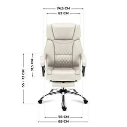 Крісло офісне Markadler Boss 6.0 Beige з масажем - мініатюра 9