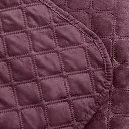 Покривало ТЕП Velour ромб круглий 240х180 см бордове (4-00516_22869) - мініатюра 5