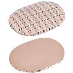 Лежак для тварин BronzeDog Comfort овальний XS 30х40х9 см бежево-бежевий - мініатюра 3