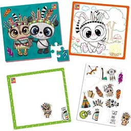 Набор для творчества Vladi toys 4 в 1 Пушистые индейцы (VT4210-12)