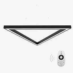 Керований світлодіодний світильник X-LED 90Вт Трикутник чорний (3x680) LSNTri-90db