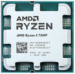 Процессор AMD Ryzen 5 7500F (100-000000597) (Socket AM5, 12T, 5.0 ГГц, Tray) Б/у