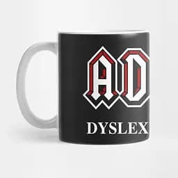 Кухоль GeekLand AC DC Dyslexic Edition 330 мл білий