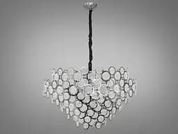 Підвісна люстра з круглими скляними елементами типу "Артишок", 20 ламп