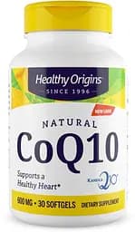 Убіхінол Healthy Origins CoQ10 Kaneka Q10 600 mg, 30 капсул