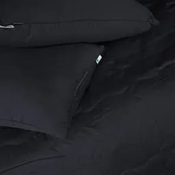 Літній постільний комплект MirSon Line Satin Light Pro Black Eco-Soft Сімейний (2200010973136) - мініатюра 4
