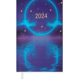 Щоденник датований Buromax Only 2024 A6 фіолетовий (BM.2549-07)