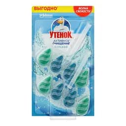 Подвесной блок твердый для унитаза Туалетный Утенок Морской, двойной