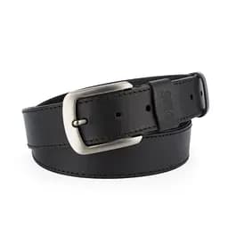 Ремень мужской кожаный со строчкой Handycover HC0072 черный (125 см)