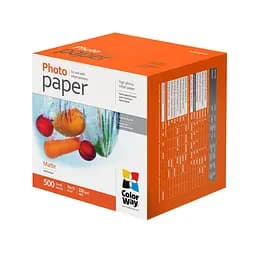 Фотопапір ColorWay матовий 220г/м² 10x15 см 500 аркушів PM220-500
