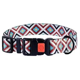 Нашийник для собак BronzeDog Urban застібка пластикова гуцульський коричевий XL