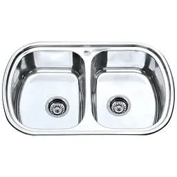 Мойка кухонная ZERIX Z7749-08-180E satin (ZM0565)