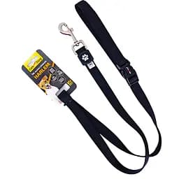 Повідець для собак GimDog Harlem, нейлон, з неопреновою підкладкою, 120х2 см, чорний