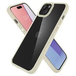 Протиударний прозорий чохол Spigen Ultra Hybrid  для iPhone 15 Mute Beige ACS06800 - мініатюра 4
