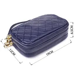 Шкіряна сумка Vintage на три відділення для жінок 19х12х6.5 см sum0027598 - мініатюра 4
