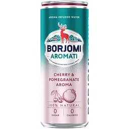Напиток безалкогольный Borjomi Aromati газированный с ароматом Вишни и Граната 0.33 л х 12 шт. (ж/б)