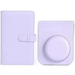 Набір аксесуарів для камери Fujifilm Instax Mini 12 - Чохол та Фотоальбом на 108 фото Фіолетовий