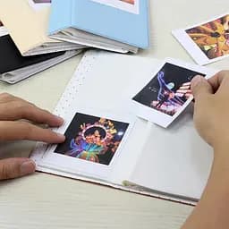 Фотоальбом для Fujifilm Instax Square SQ1, SQ6, SQ40, SQ20, SQ10, SP3, SQ Link на 64 фото, бежевий  - мініатюра 5