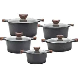 Набір каструль із нержавіючої сталі NY-10 XPRO газ+індукція (44675-ny-10_3453)