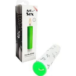 Зелена воскова свічка Art of Sex Size M 15 см