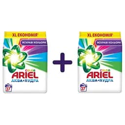 Стиральный порошок Ariel Аква-Пудра Color Яркие цвета 8.1 кг (2 x 4.05 кг) 