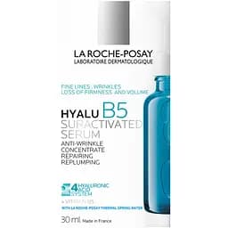 Дерматологічна сироватка для корекції зморшок та відновлення пружності чутливої шкіри La Roche-Posay Гіалу Б5 30 мл