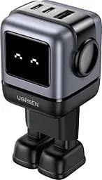 Зарядний пристрій Ugreen CD361 Nexode Robot GaN Tech USB-A + 2*USB-C 65 W (UGR-25685B)