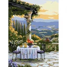 Картина за номерами "Мальовнича вечеря" Ідейка KHO2908, 30х40 см