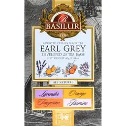 Набір чаю чорного Basilur Earl Grey Assorted 40 г (20 шт. х 2 г) (896893) - мініатюра 3